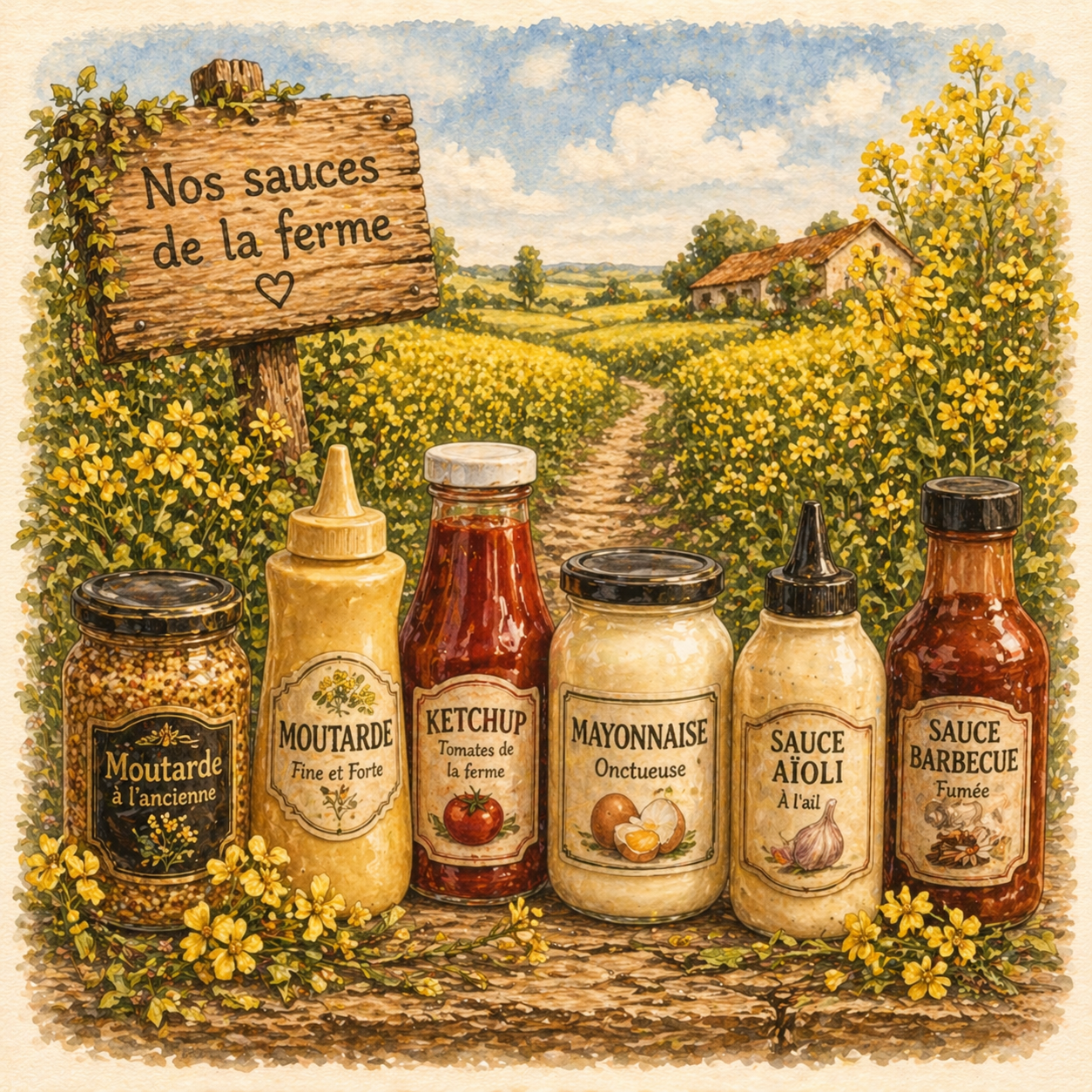 🧄🥒 NOS SAUCES ET CONDIMENTS