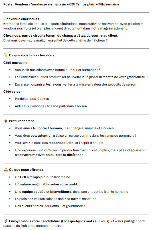 annonce